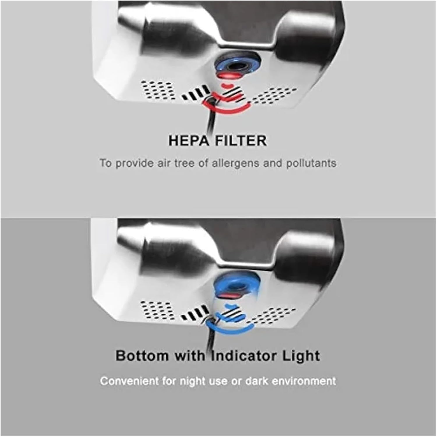 1000W ジェットハンドドライヤー 排水トレイ付き タッチフリー